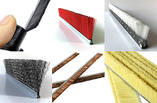 Di quali materiali sono fatte le spazzole a strisce?